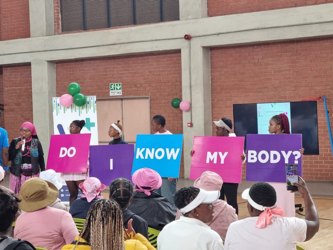 Body awareness education session at Cancer Awareness event